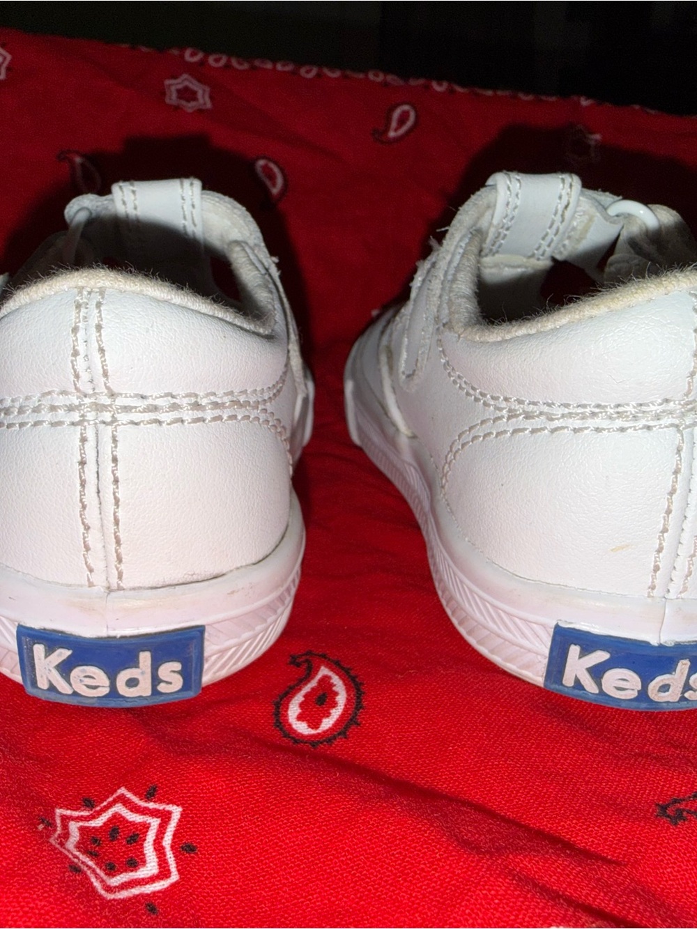Keds White Baby Flower Strap Walker Shoes - Picture 5 of 7